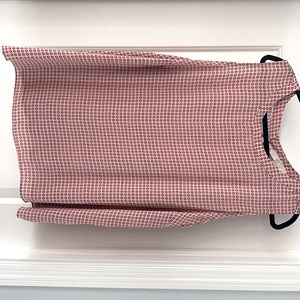 Loft Plus Floral Mixed Media Shell blouse